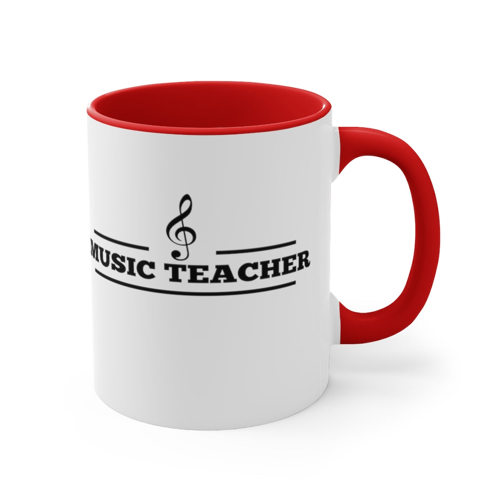 Music Teacher Coffee Mug, 11oz | Music Gifts Depot
