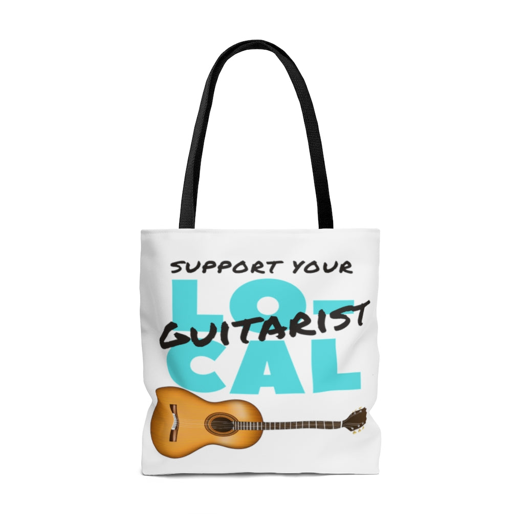 Support Your Local Guitarist Tote Bag | Music Gifts Depot