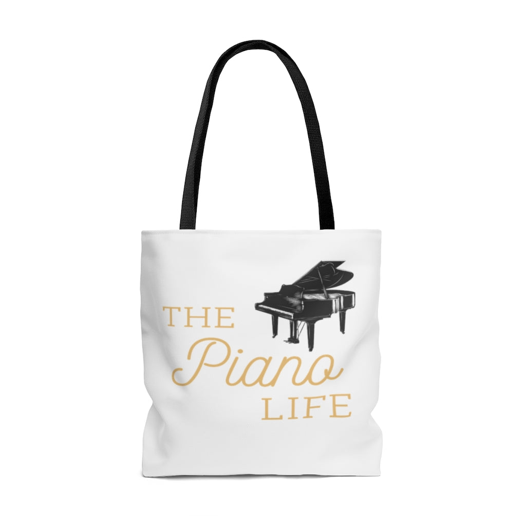 The Piano Life Tote Bag | Music Gifts Depot