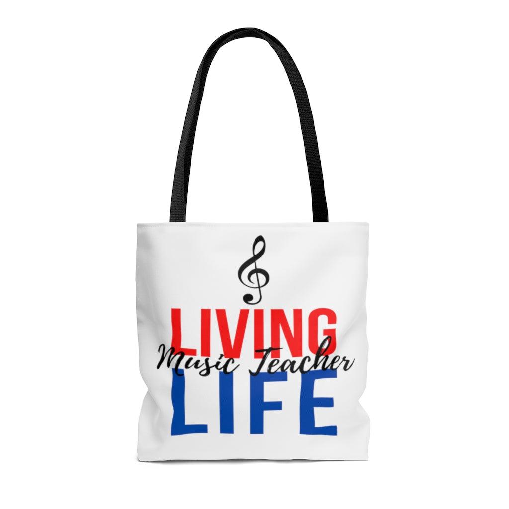 Living Music Teacher Life Tote Bag | Music Gifts Depot