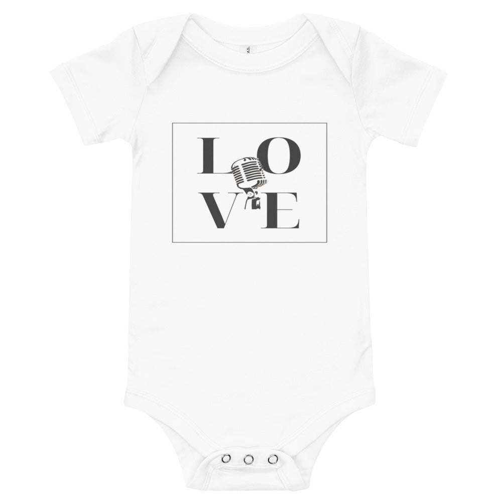 Love Singing Baby short sleeve one piece - Music Gifts Depot