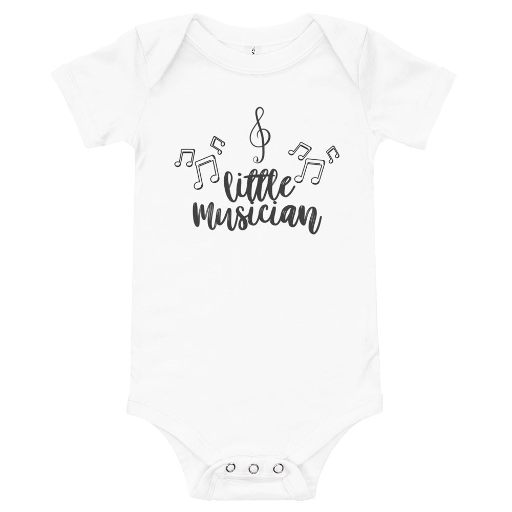 Little Musician Baby short sleeve one piece - Music Gifts Depot