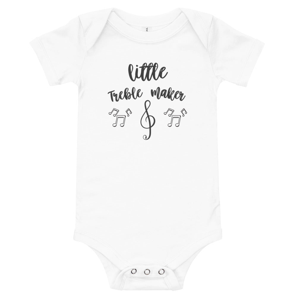 Little Treble Maker Baby short sleeve one piece - Music Gifts Depot