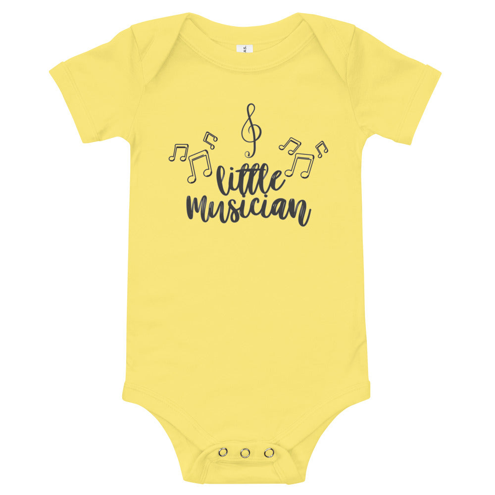 Little Musician Baby short sleeve one piece - Music Gifts Depot