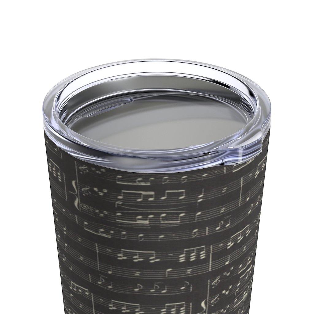 Black Music Note Tumbler 20oz - Music Gifts Depot