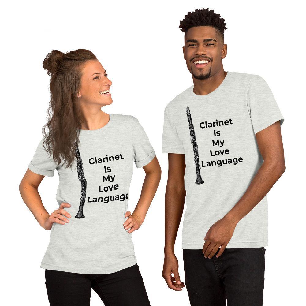 Clarinet Is My Love Language T-Shirt - Music Gifts Depot