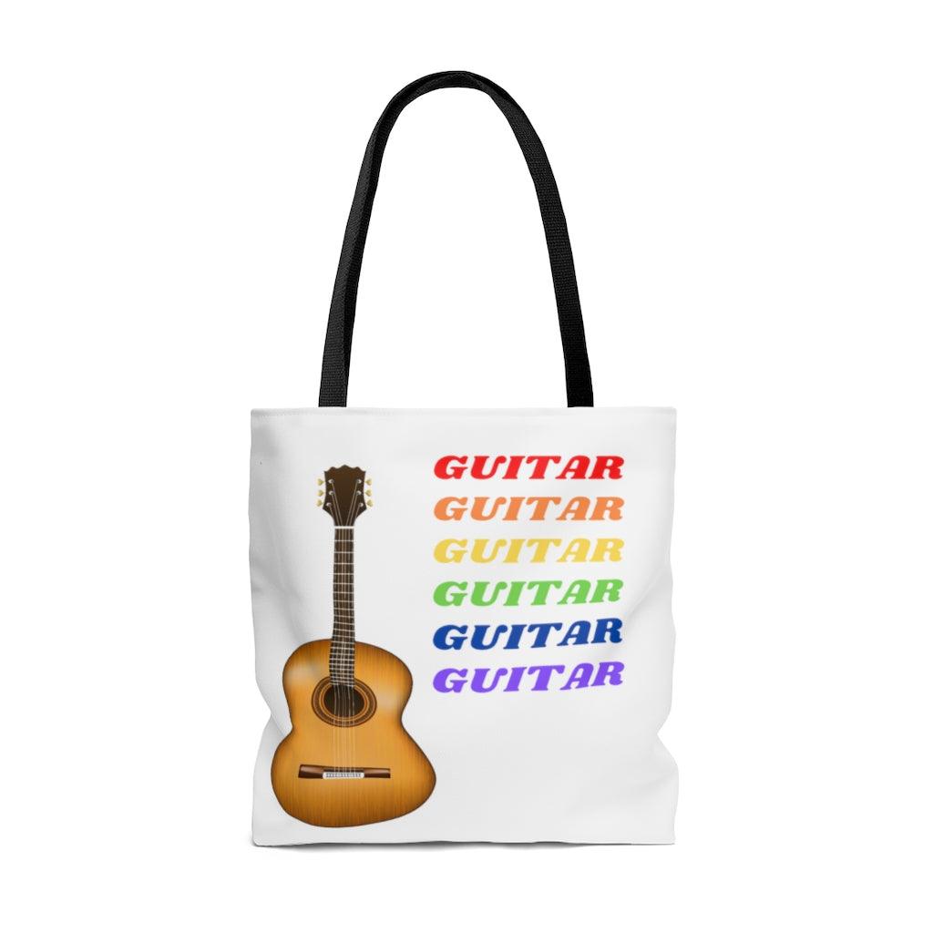 Colorful Guitar Tote Bag - Music Gifts Depot