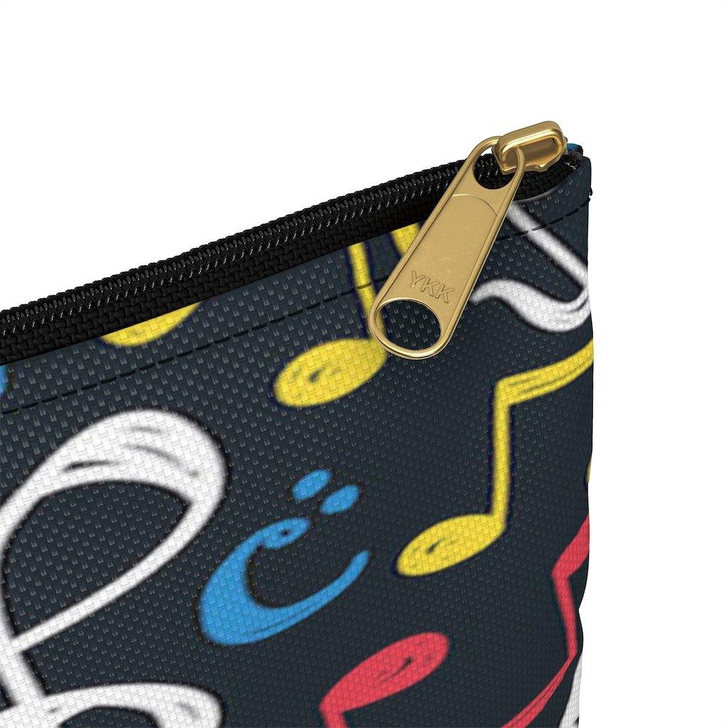 Colorful Music Note Accessory Pouch - Music Gifts Depot