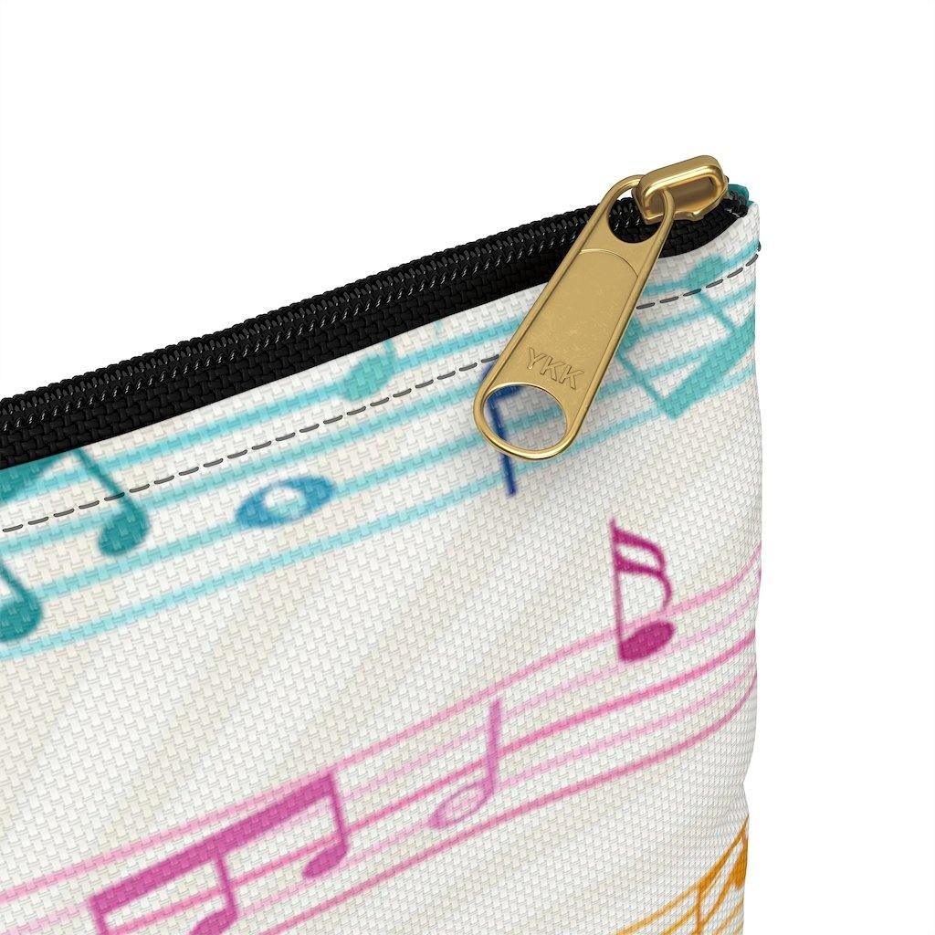 Colorful Music Note Accessory Pouch - Music Gifts Depot
