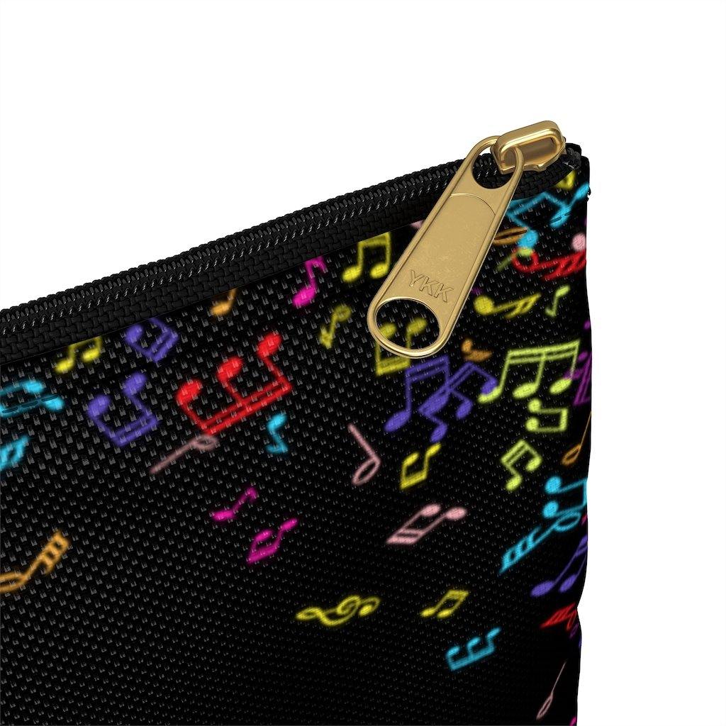 Colorful Music Note Accessory Pouch - Music Gifts Depot