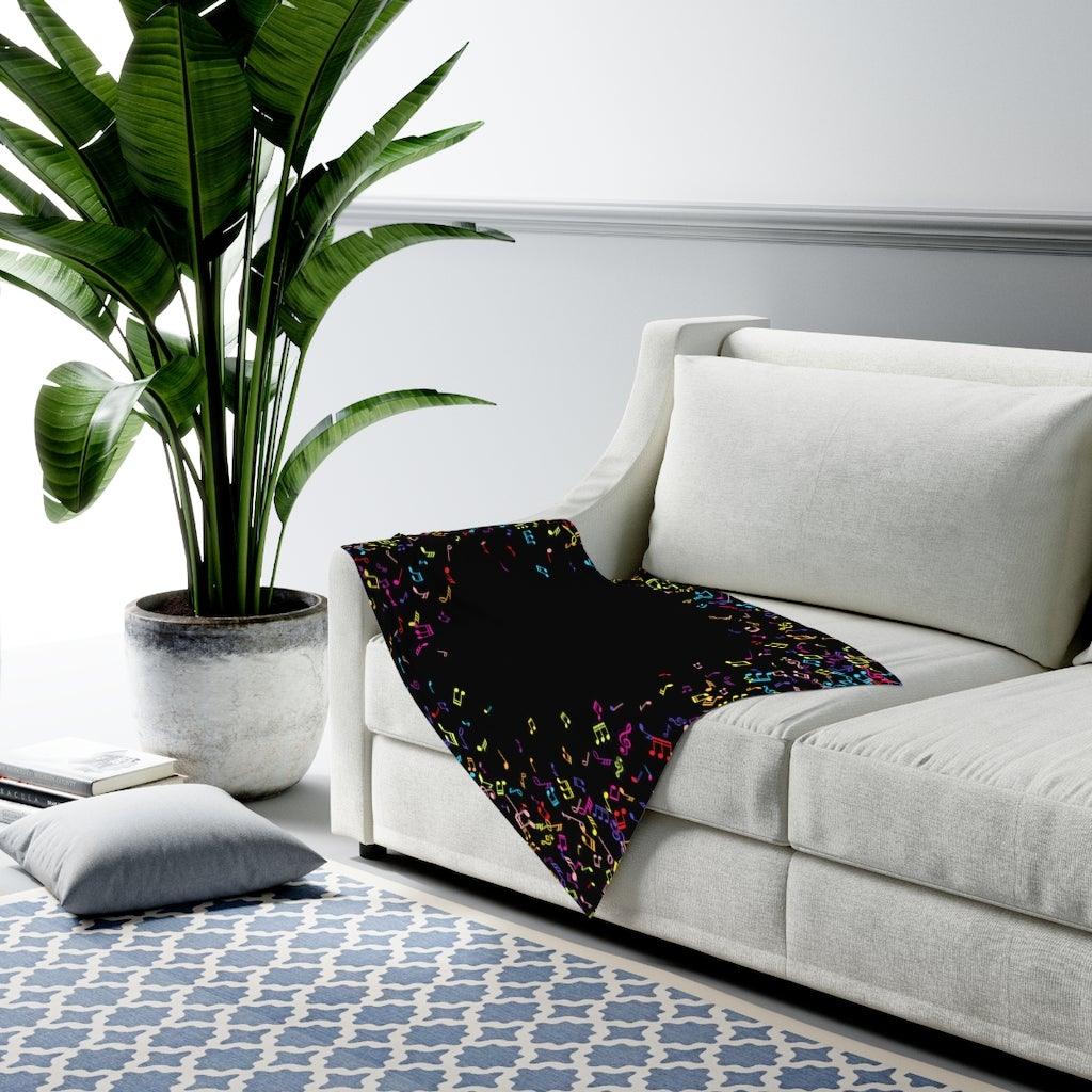 Colorful Music note Baby Swaddle Blanket - Music Gifts Depot