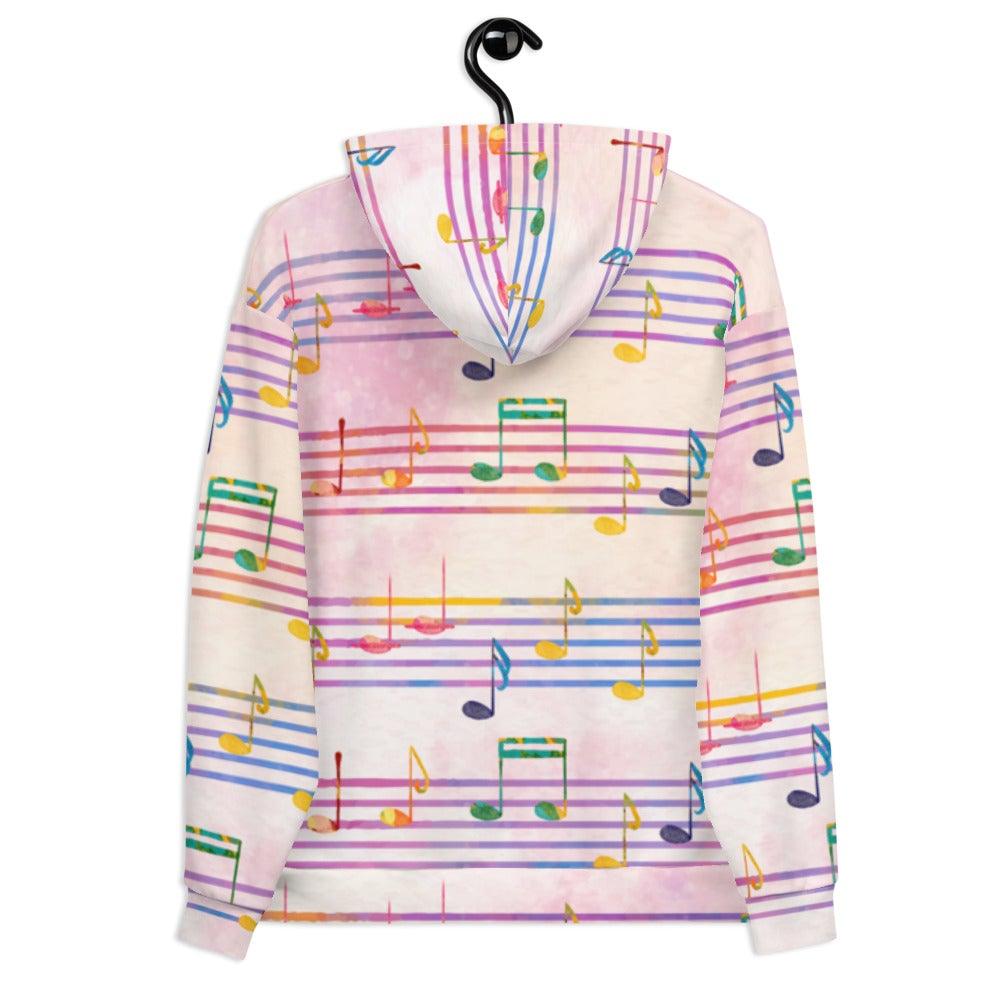 Colorful Music Note Hoodie - Music Gifts Depot