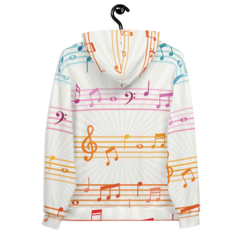 Colorful Music Note Hoodie - Music Gifts Depot