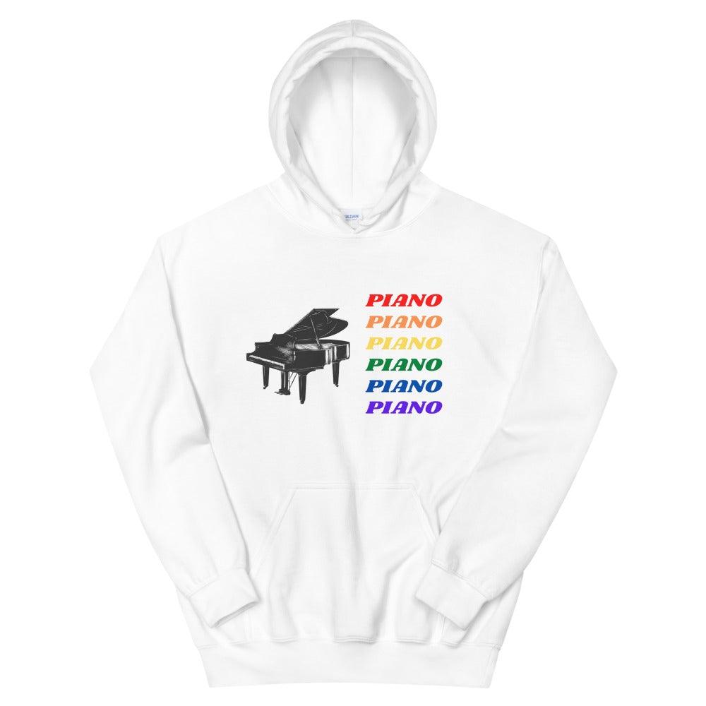 Colorful Piano Hoodie - Music Gifts Depot