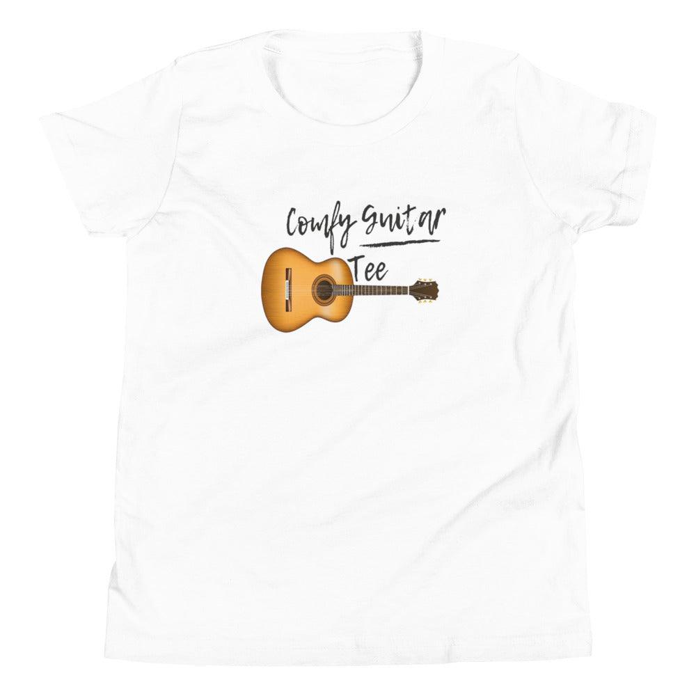 Comfy Guitar Tee Youth Kids T-Shirt - Music Gifts Depot