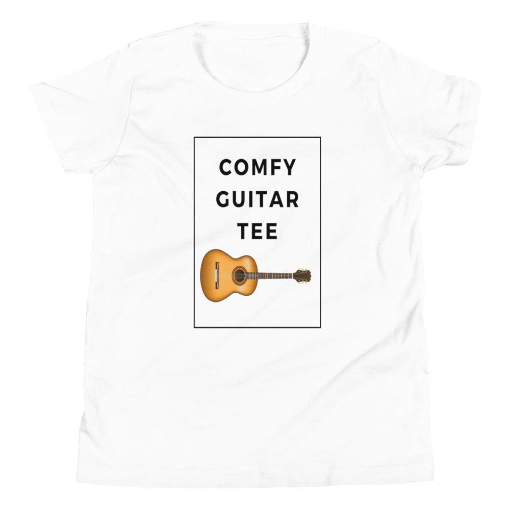 Comfy Guitar Tee Youth Kids T-Shirt - Music Gifts Depot