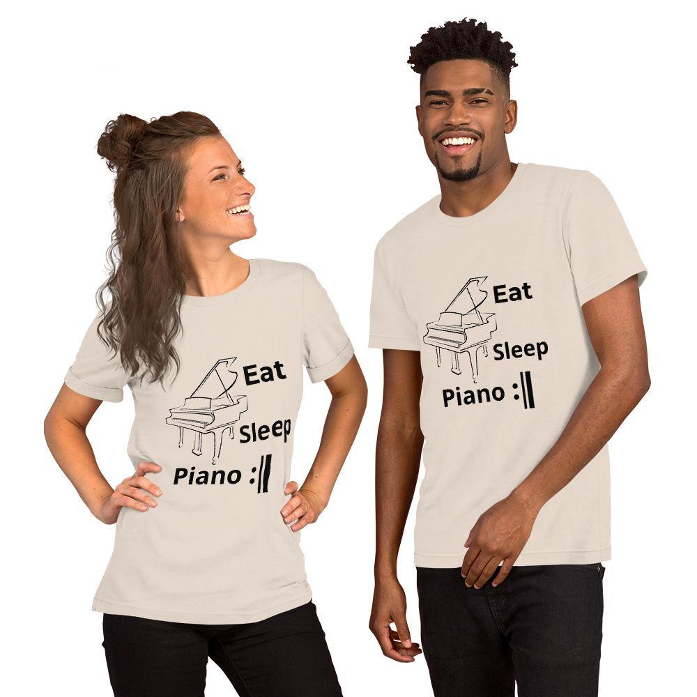 Eat Sleep Piano Repeat T-Shirt - Music Gifts Depot