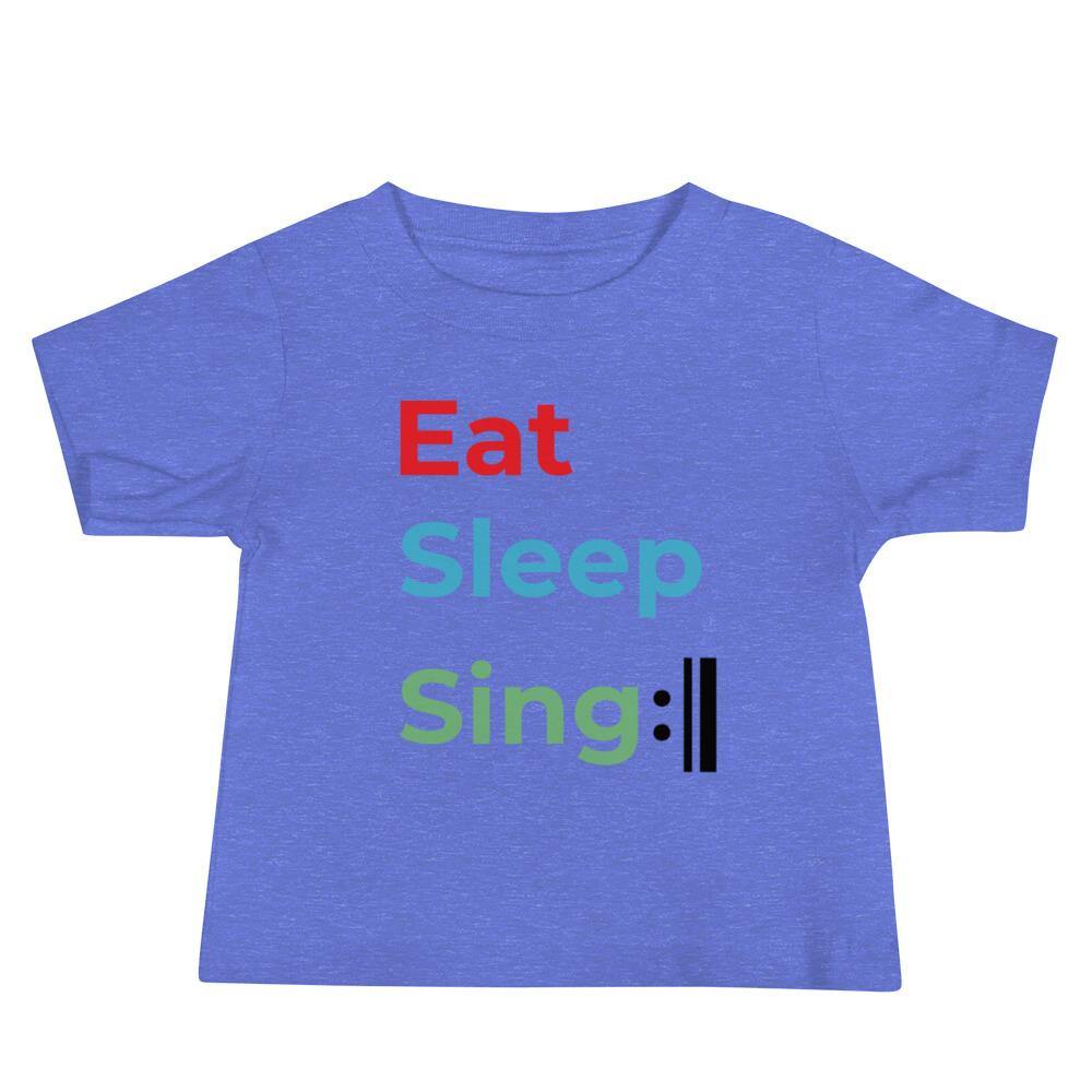 Eat Sleep Sing Repeat Baby Shirt - Music Gifts Depot