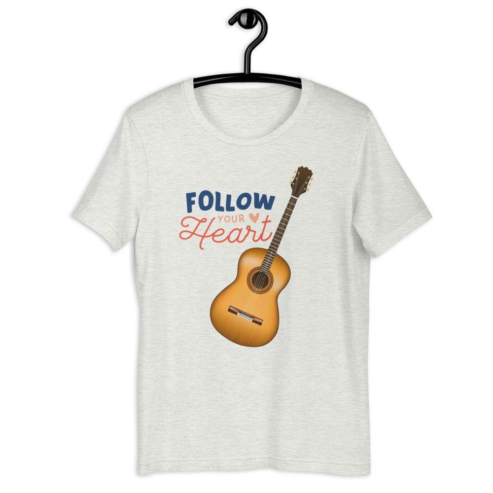 Follow Your Heart Guitar T-Shirt - Music Gifts Depot