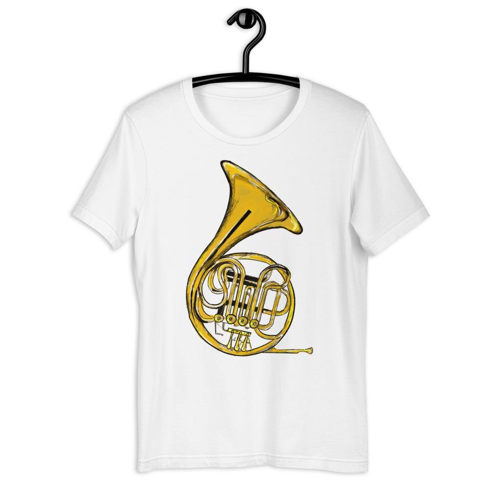 French Horn T-Shirt - Music Gifts Depot