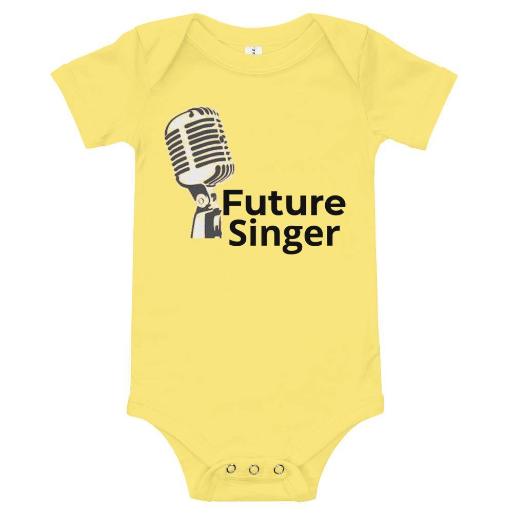 Future Singer Music Baby short sleeve one piece - Music Gifts Depot