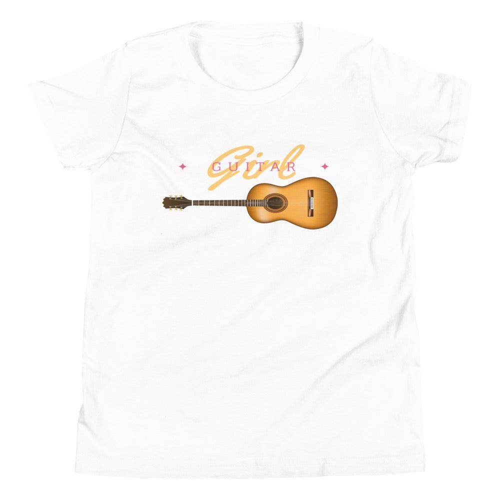 Guitar Girl Youth Kids T-Shirt - Music Gifts Depot