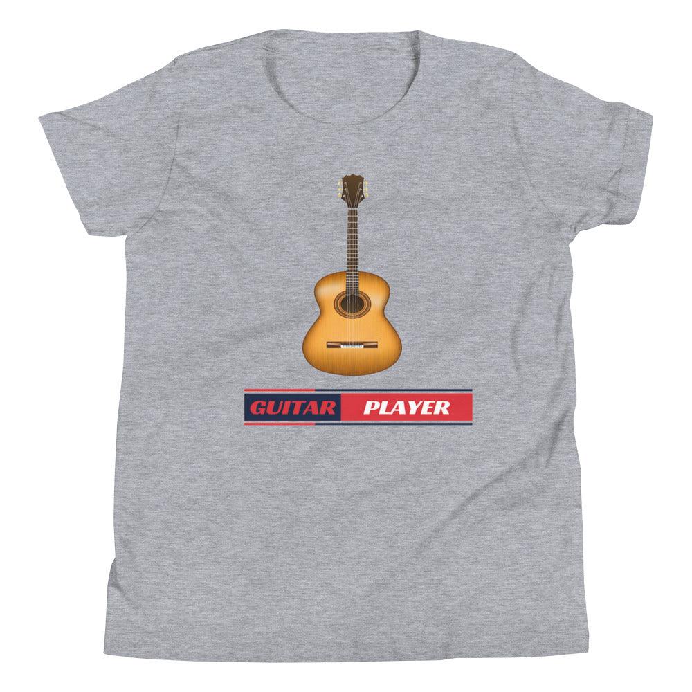 Guitar Player Youth Kids Sleeve T-Shirt - Music Gifts Depot