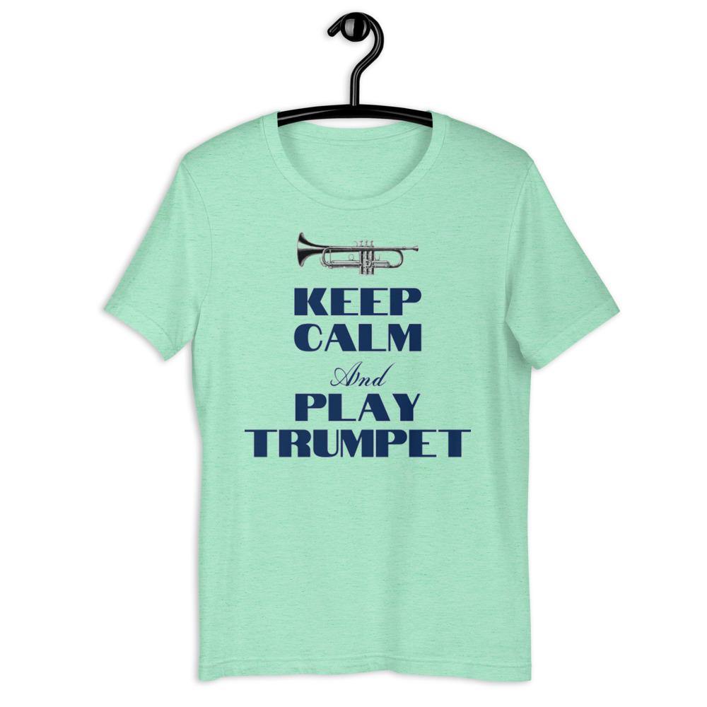 Keep Calm and Play Trumpet T-Shirt - Music Gifts Depot