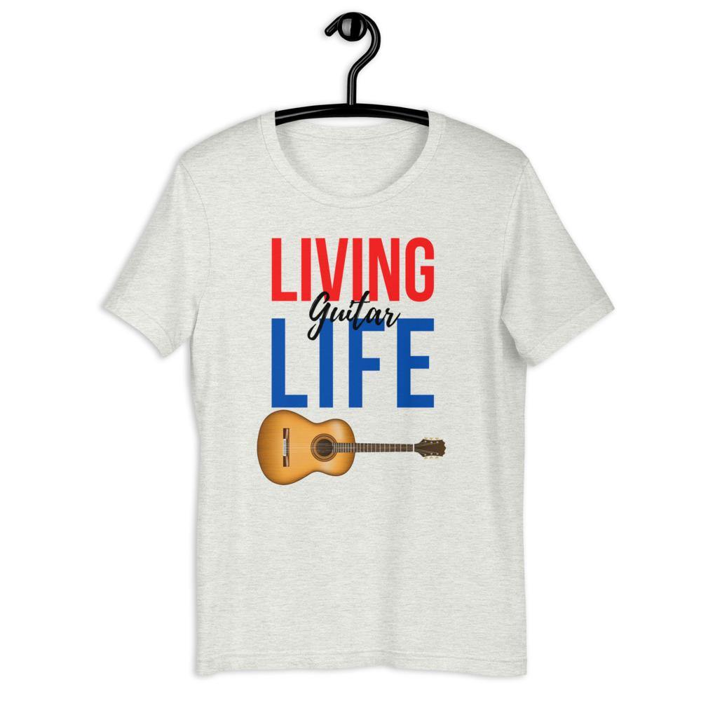 Living Guitar Life T-Shirt - Music Gifts Depot