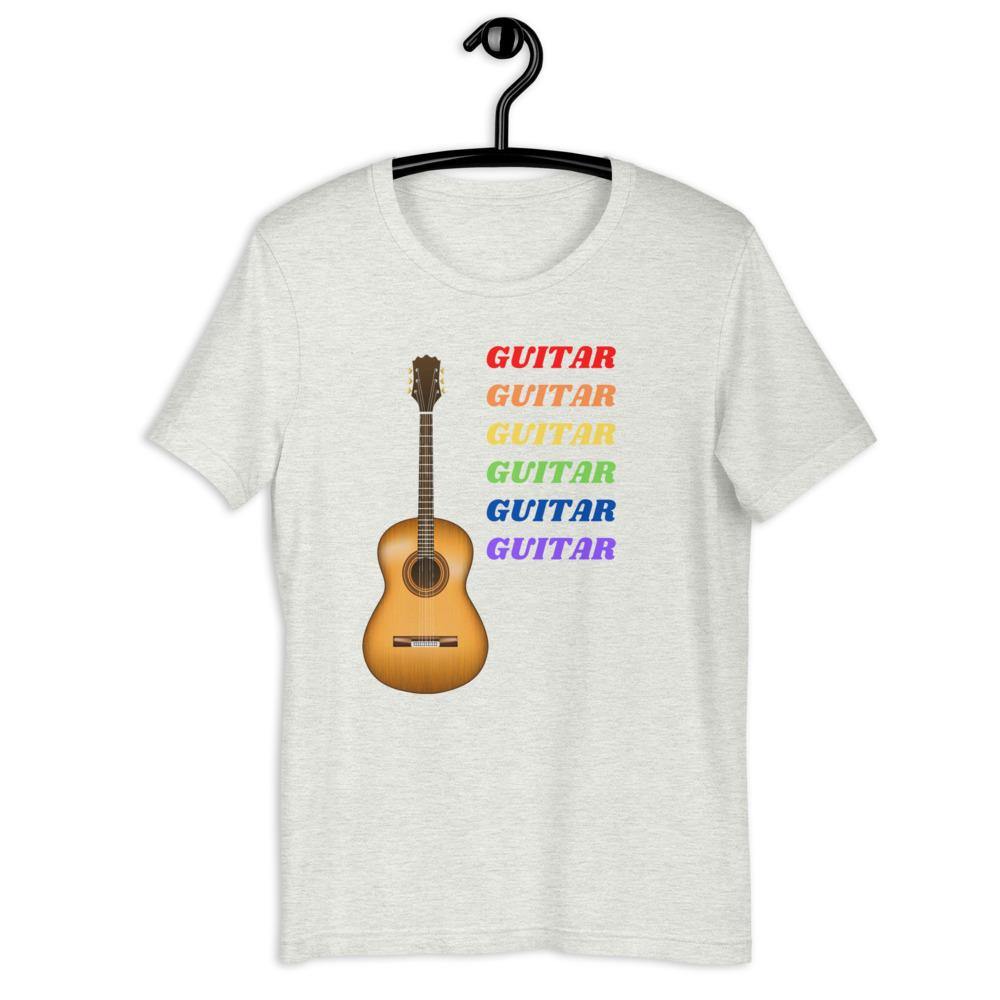 Multi Color Guitar T-Shirt - Music Gifts Depot
