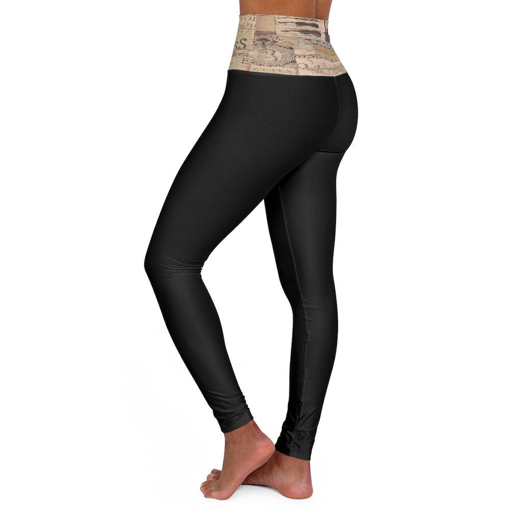 Music High Waisted Yoga Leggings - Music Gifts Depot