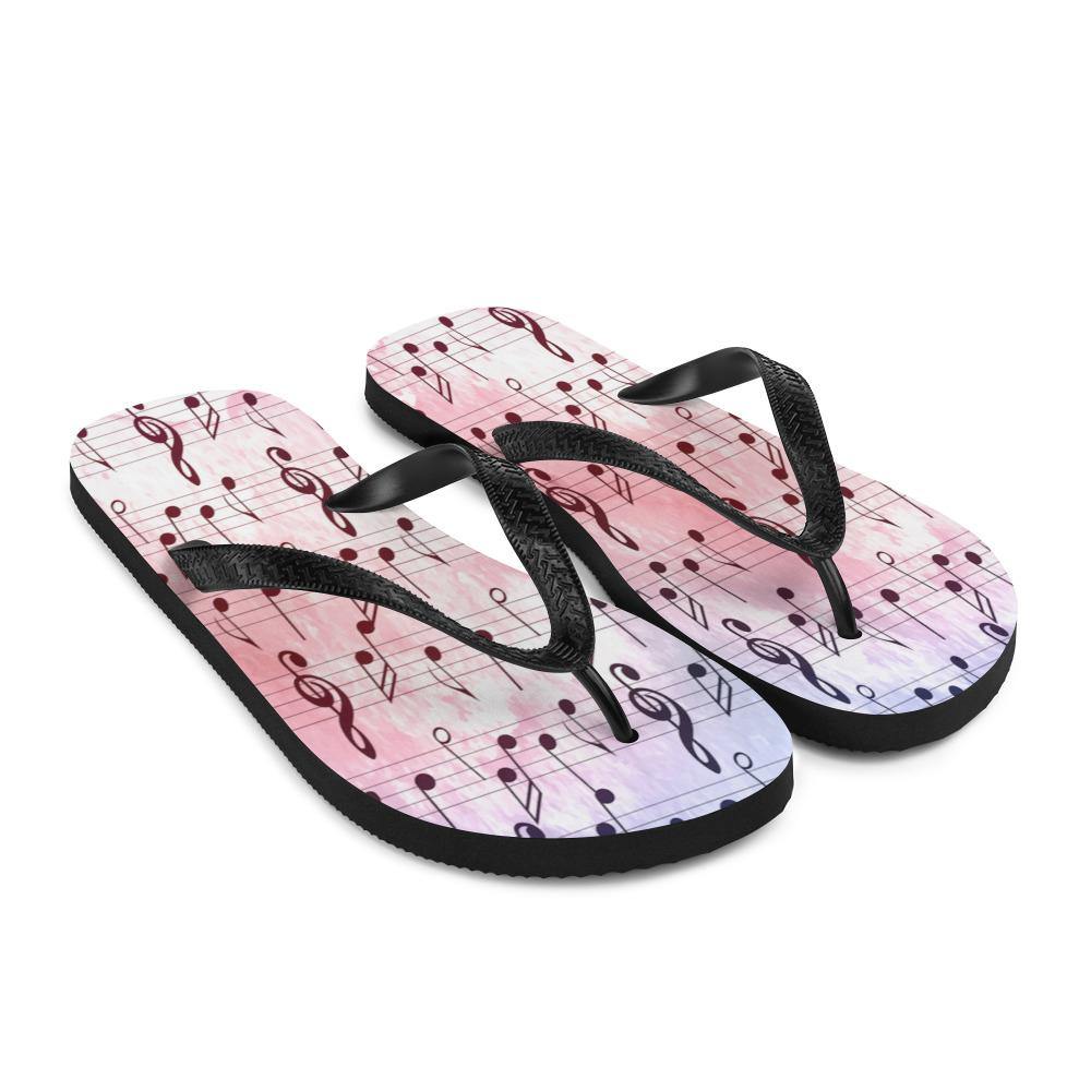 Music Note Flip-Flops - Music Gifts Depot