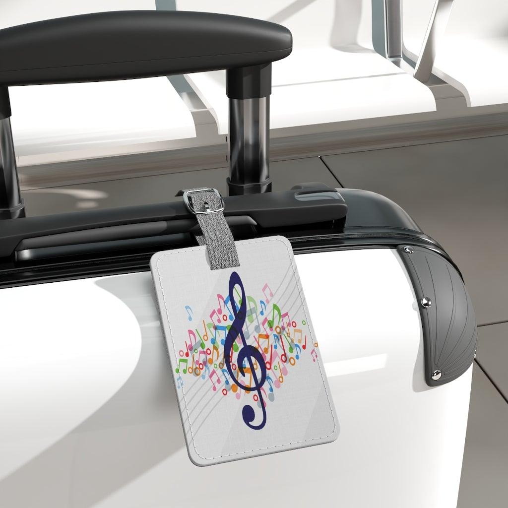 Music Note Luggage and Instrument Case Tag - Music Gifts Depot