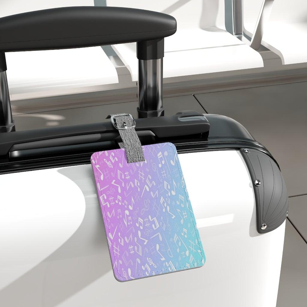 Music Note Luggage and Instrument Case Tag - Music Gifts Depot
