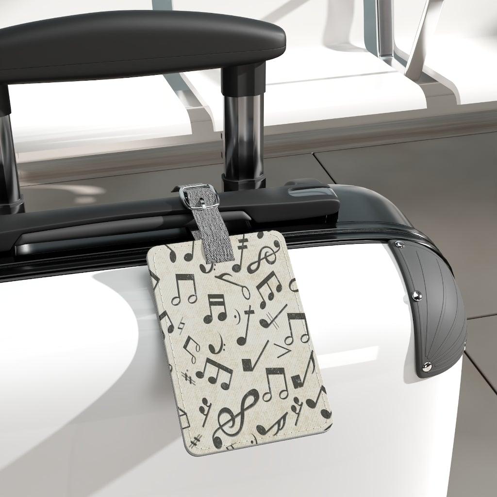 Music Note Luggage and Instrument Case Tag - Music Gifts Depot