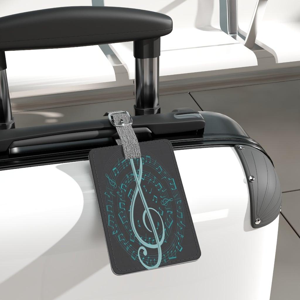 Music Note Treble Clef Luggage and Instrument Case Tag - Music Gifts Depot
