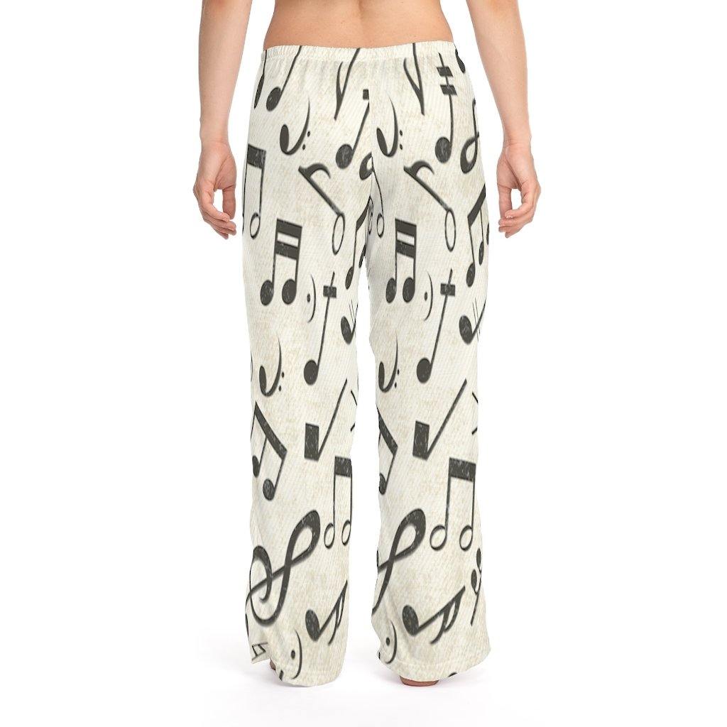 Music Note Women's Pajama Pants - Music Gifts Depot