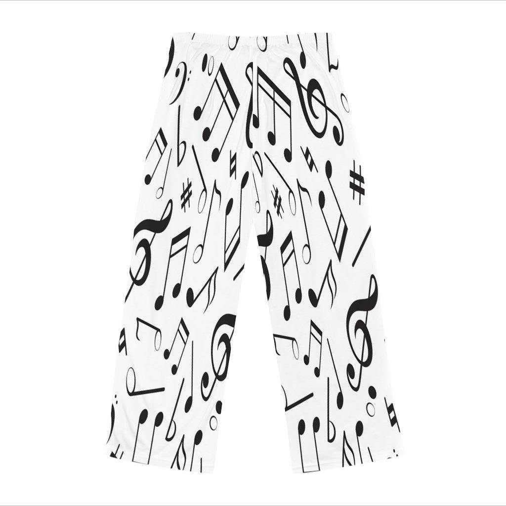 Music Note Women's Pajama Pants - Music Gifts Depot