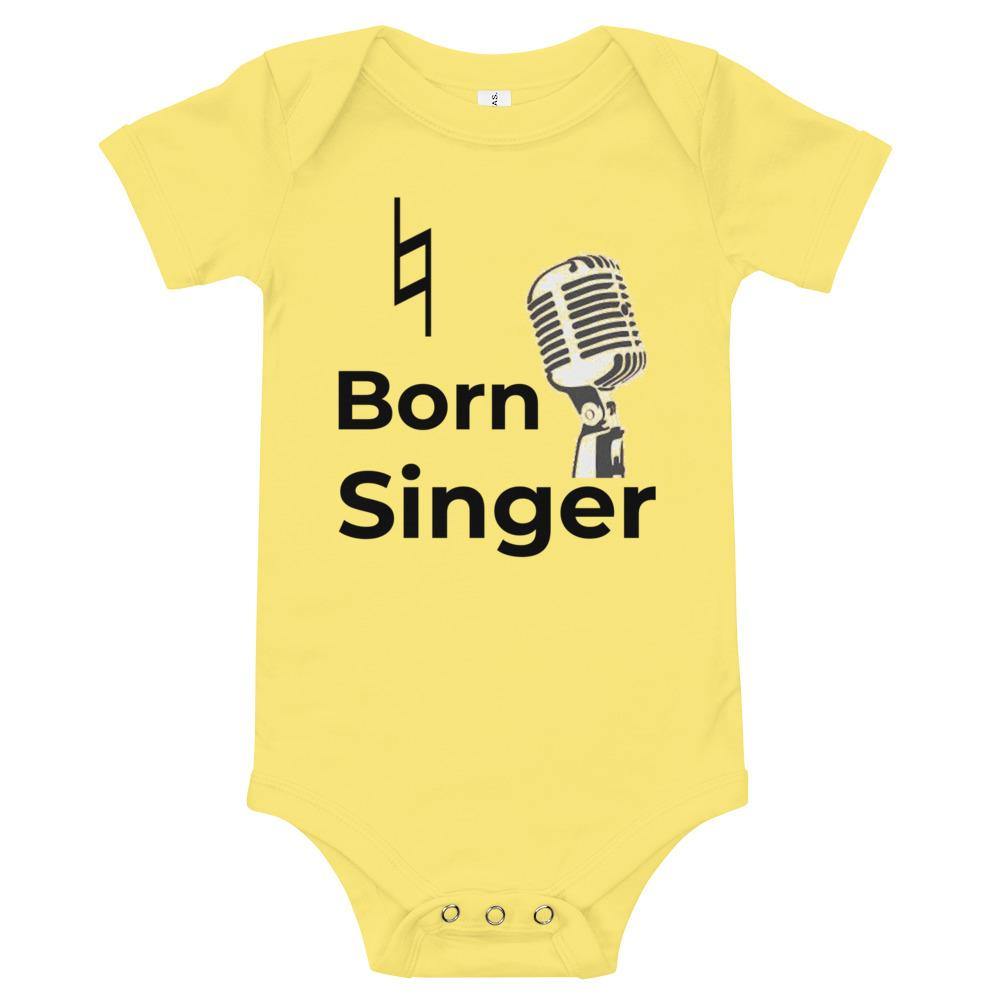 Natural Born Singer Baby Short Sleeve One Piece Outfit - Music Gifts Depot