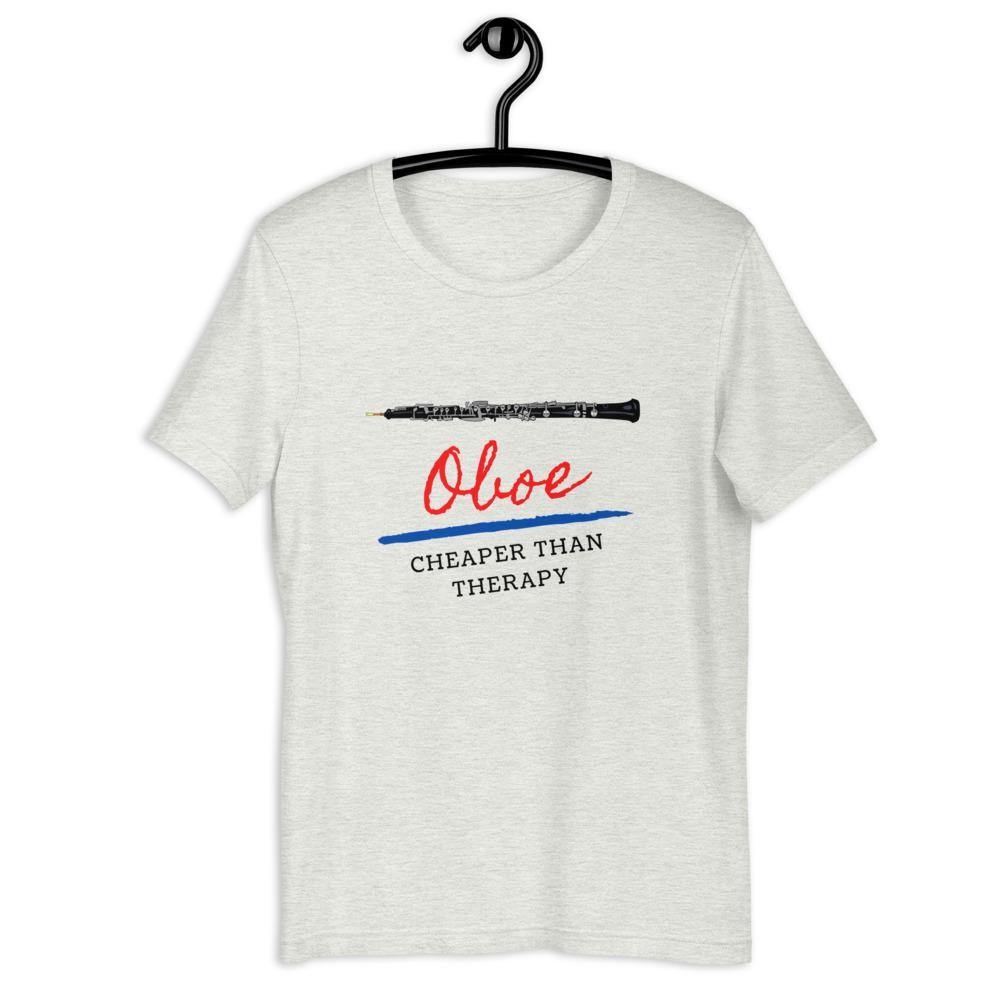 Oboe Cheaper Than Therapy T-Shirt - Music Gifts Depot