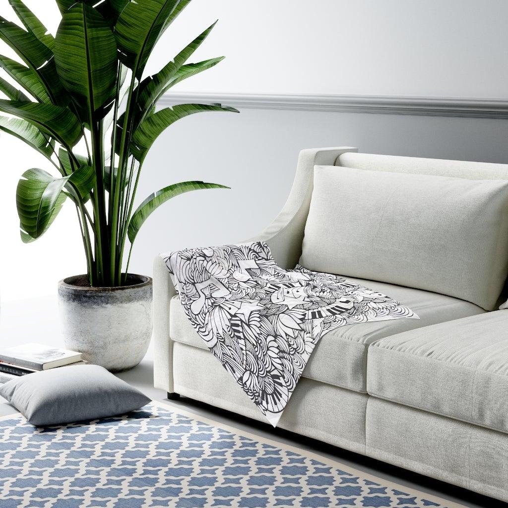 Piano Music Note Baby Swaddle Blanket - Music Gifts Depot