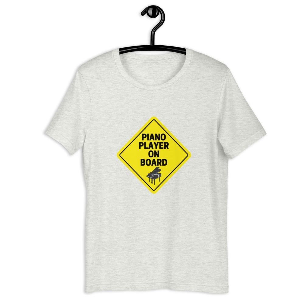 Piano Player On Board T-Shirt - Music Gifts Depot