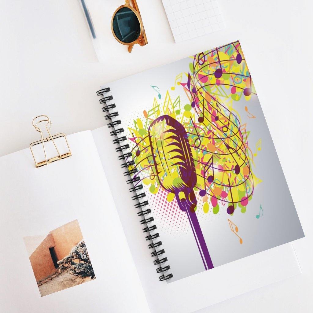 Singer Notebook - Ruled Line - Music Gifts Depot