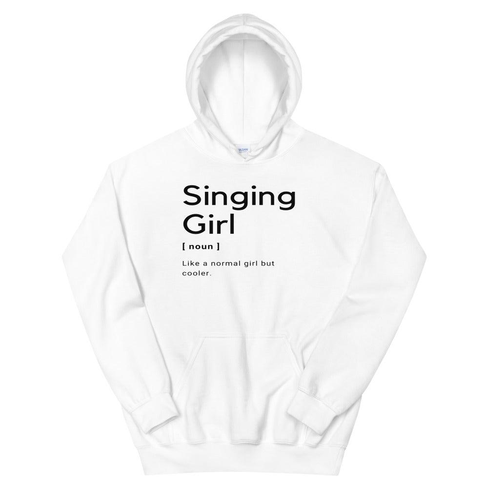 Singing Girl Hoodie - Music Gifts Depot