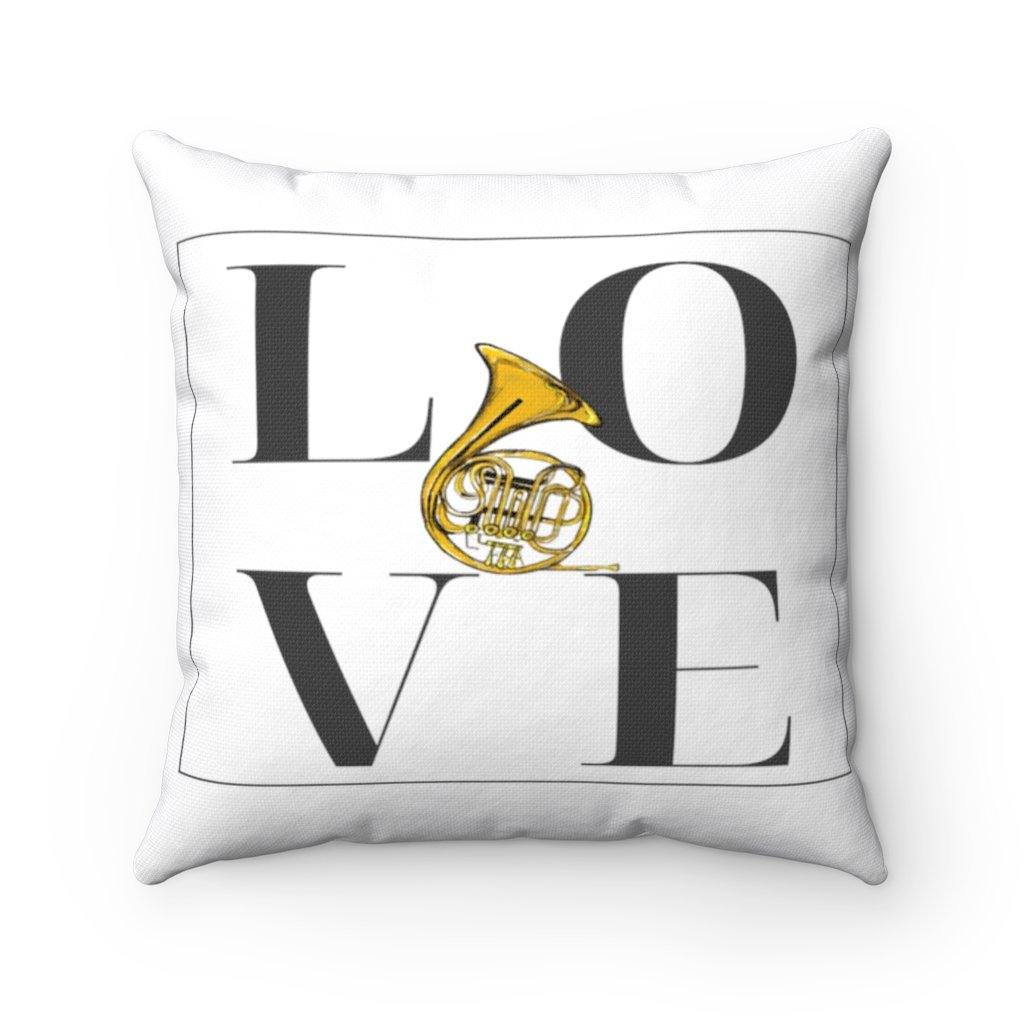 Spun Polyester Square Pillow - Music Gifts Depot