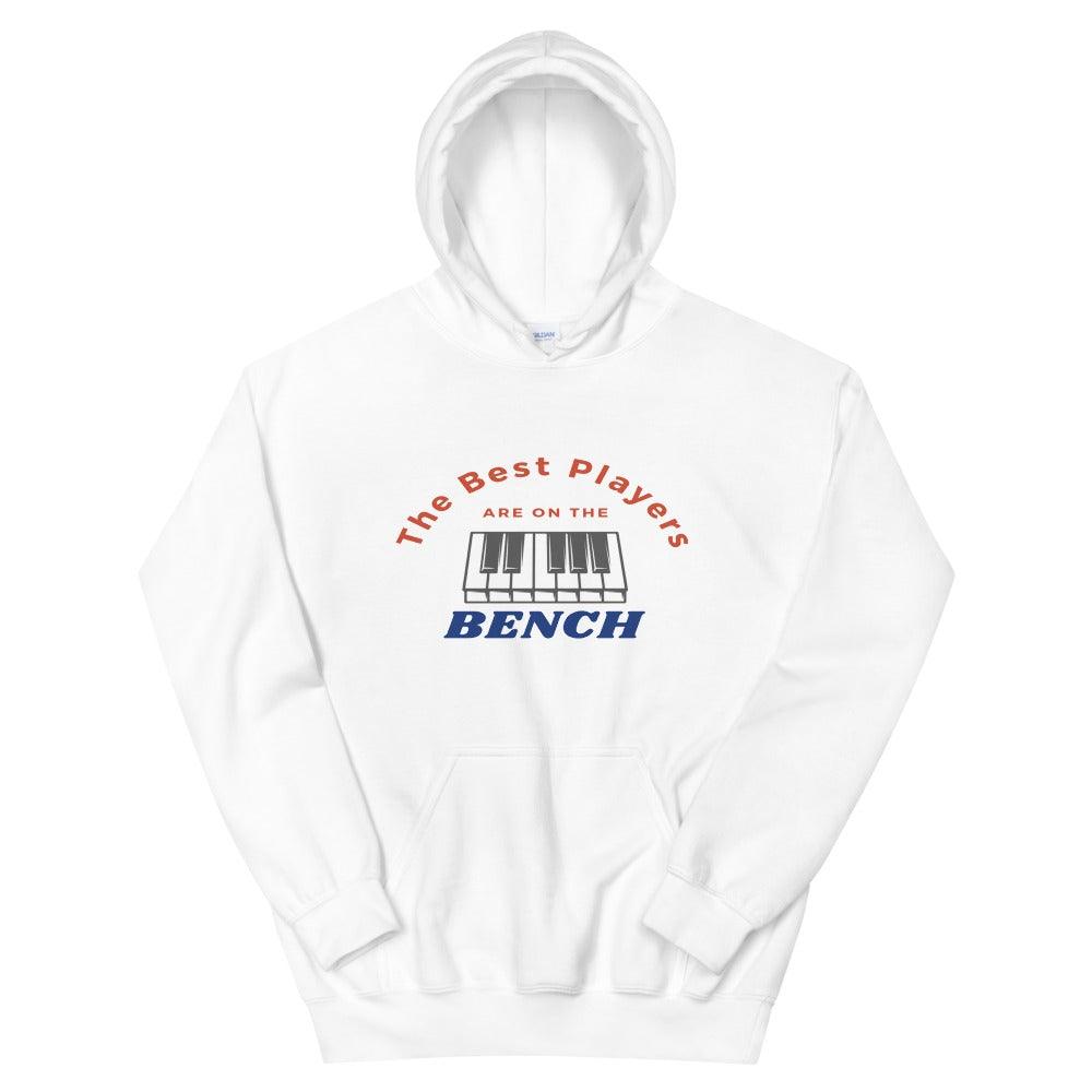 The Best Players Are On The Bench Piano Hoodie - Music Gifts Depot