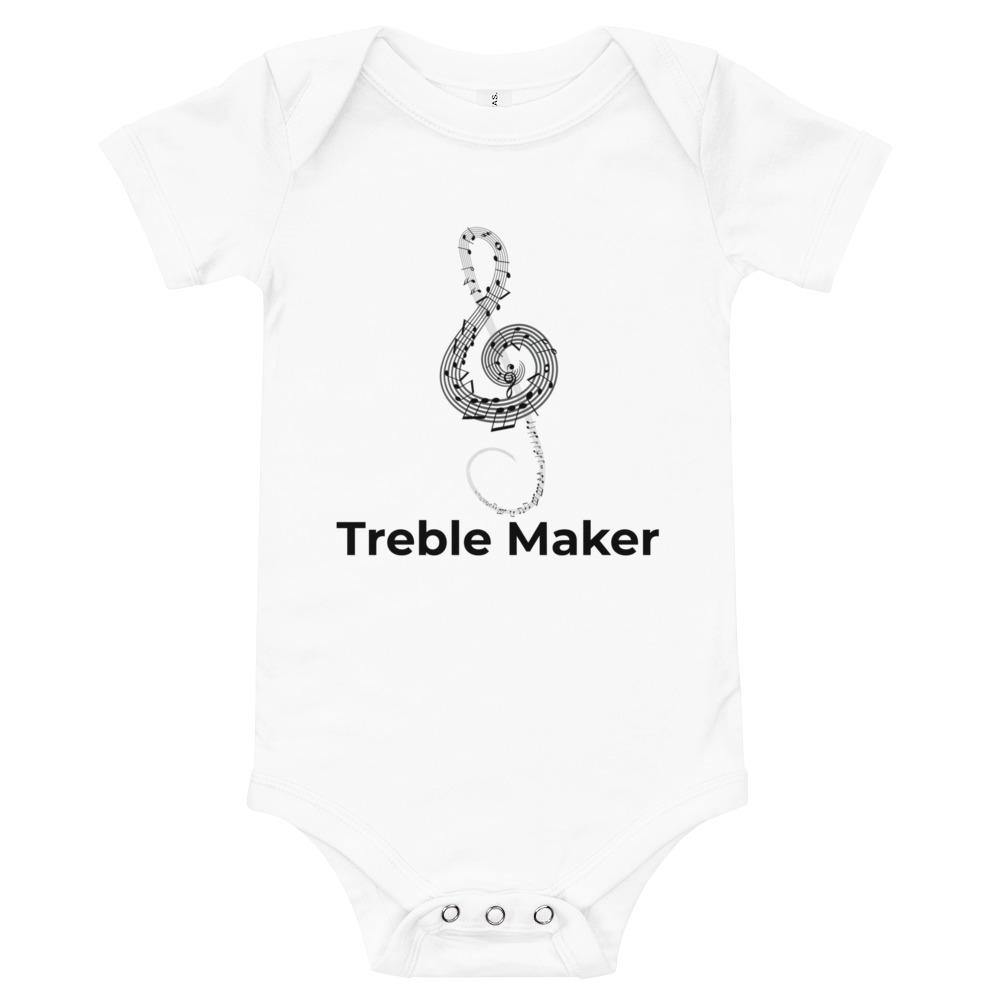 Treble Maker Music Baby short sleeve one piece - Music Gifts Depot