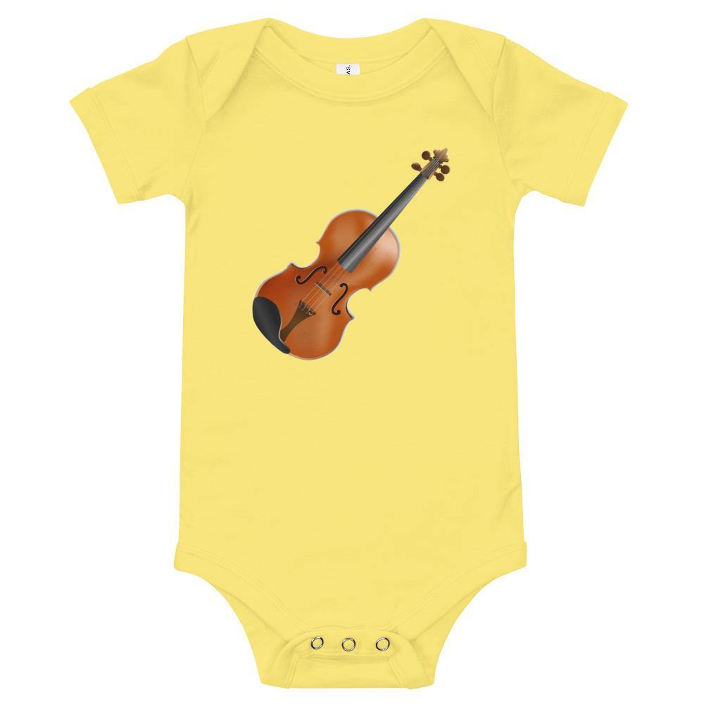 Violin Baby short sleeve one piece - Music Gifts Depot