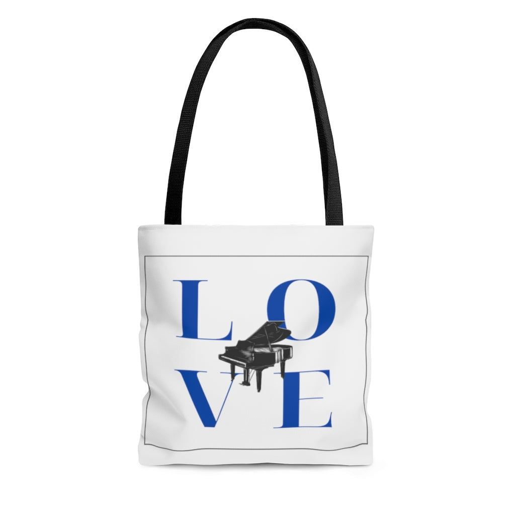 Love Piano Tote Bag | Music Gifts Depot