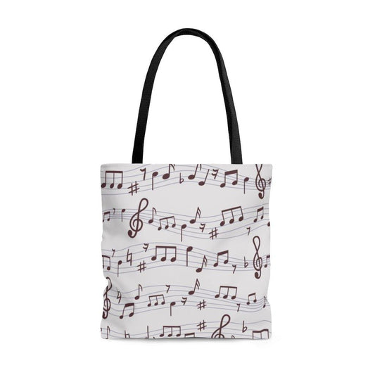 music note tote bag
